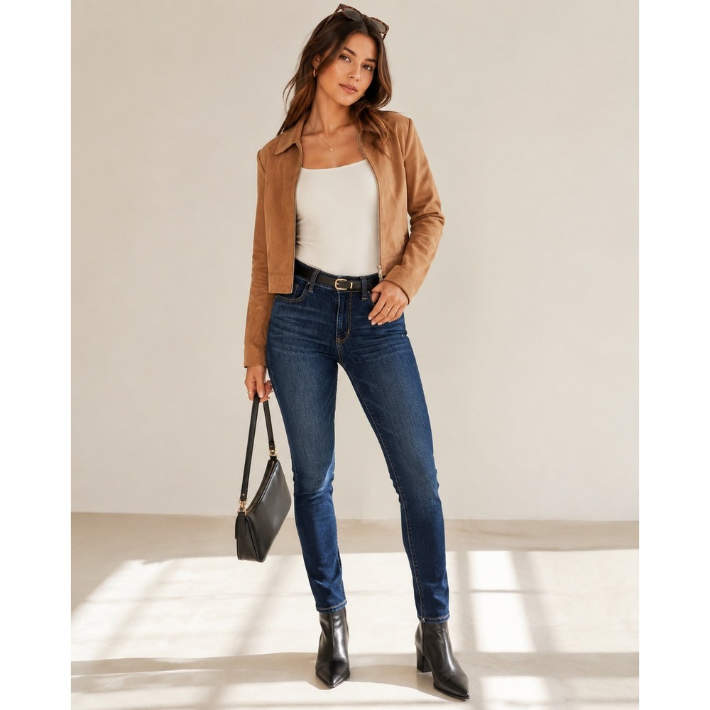 American Eagle Ne(x)t Level Stretch High-Rise Skinny Jeans in Dark Wash